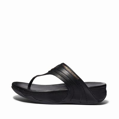 Fitflop Walkstar Limited Edition Toe-Post Sandalen Dames Zwart Nederland-36245